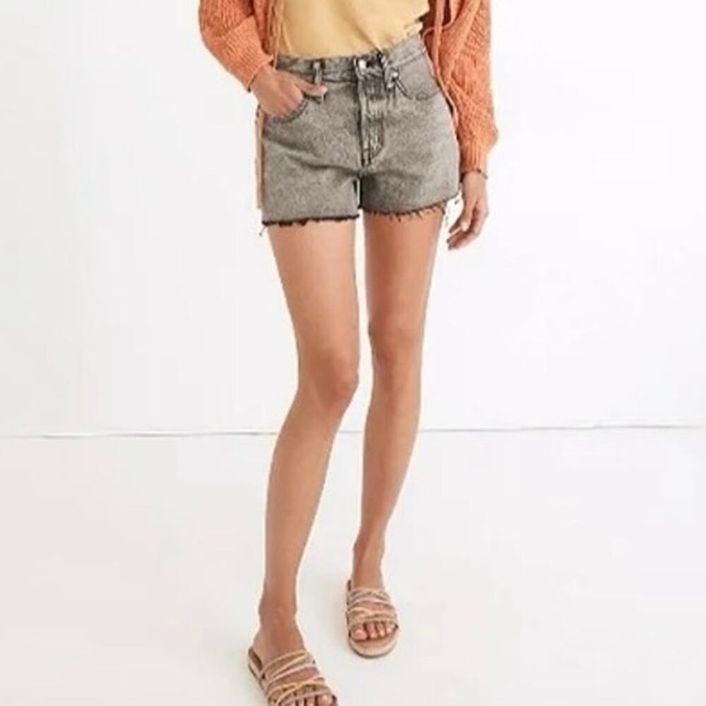 Madewell Relaxed Denim Jorts Shorts Women’s 27 Noll Wash Black MD760